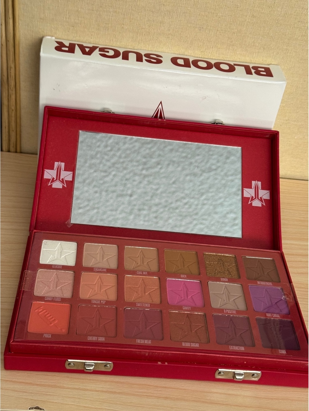 Jeffree Star Blood Sugar Artistry Eyeshadow Palette 18 Shades New Unused w Box